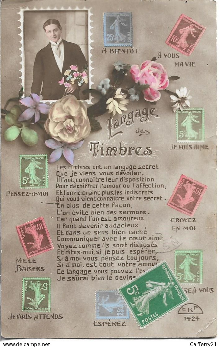 LANGAGE DES TIMBRES. - Briefmarken (Abbildungen)