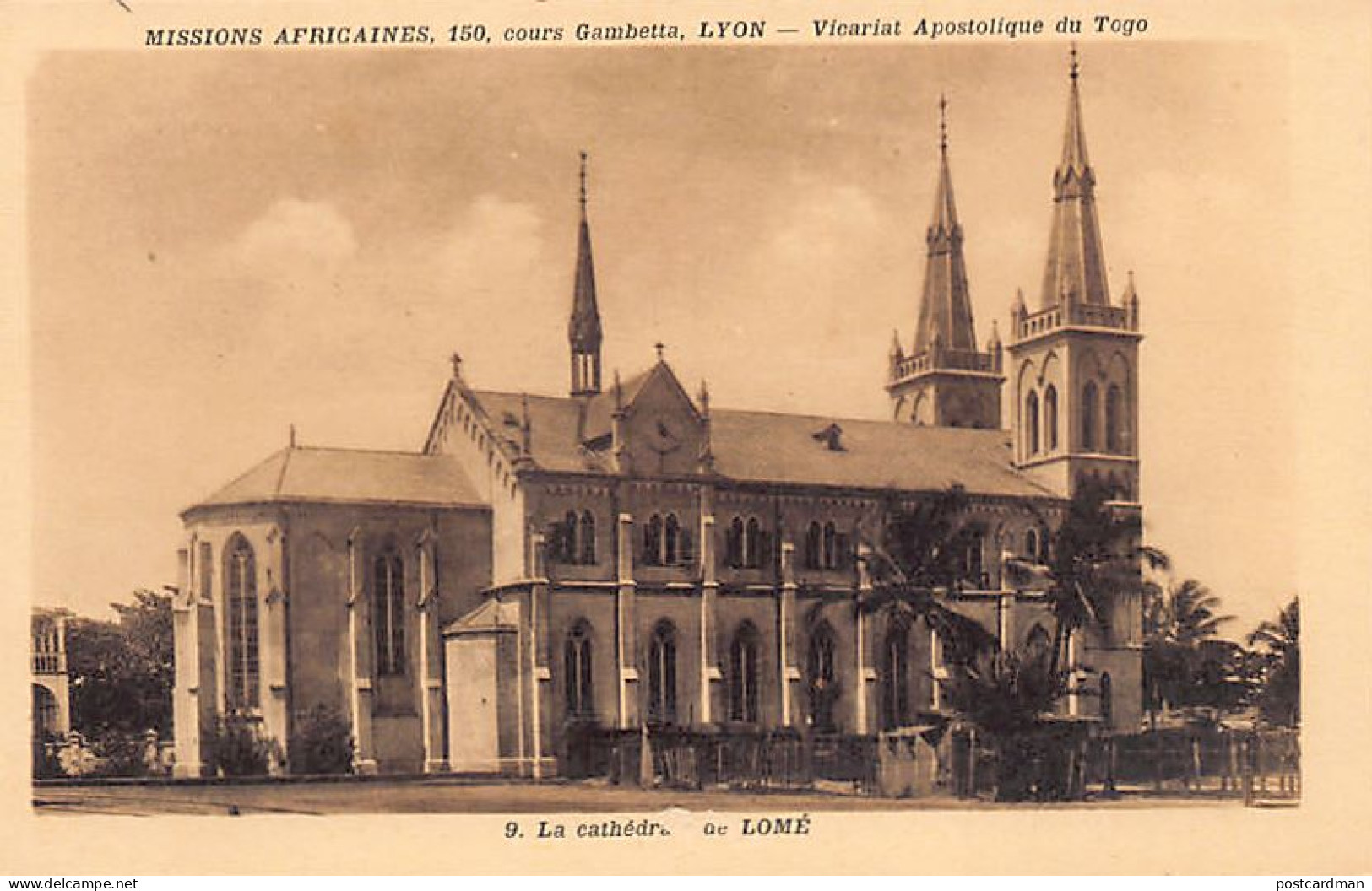 TOGO - LOMÉ - La Cathédrale - Ed. Missions Africaines 9 - Togo
