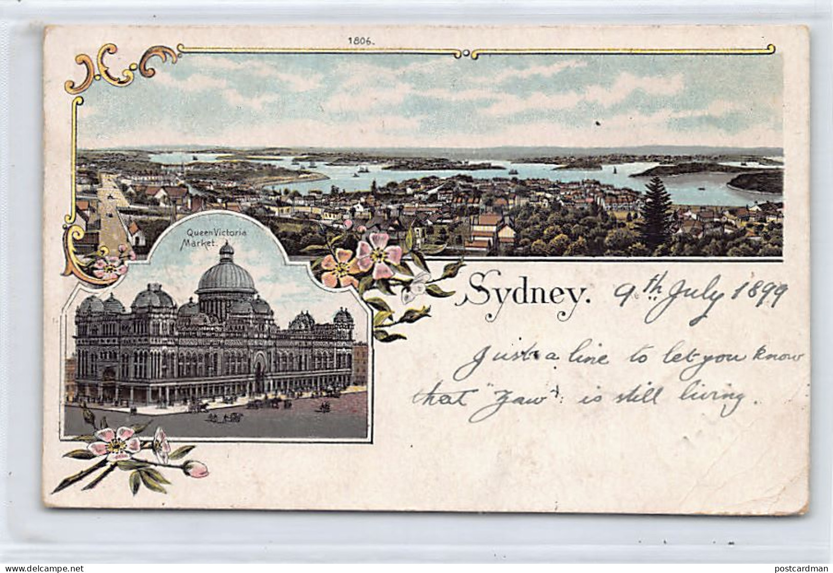Australia - SYDNEY (NSW) Litho - Queen Victoria Market - Panorama - Publ. Unknown 1806 - Sydney