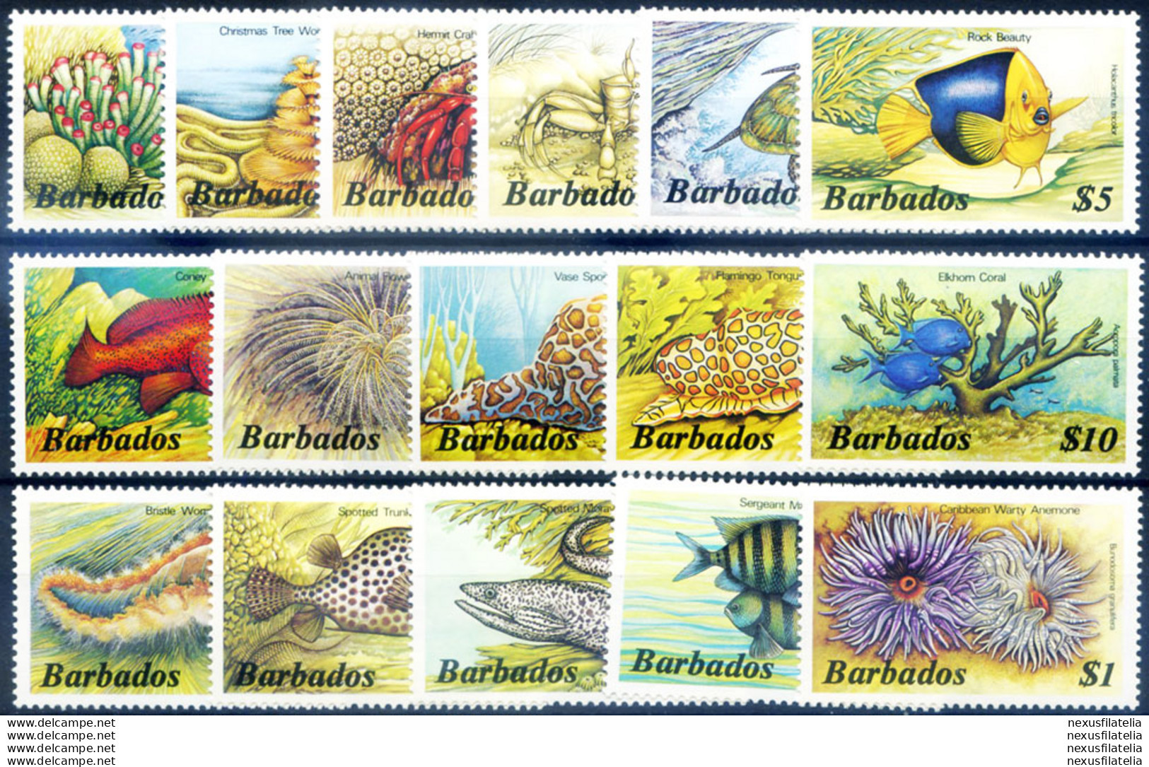 Definitiva. Fauna Marina 1985. - Barbades (1966-...)