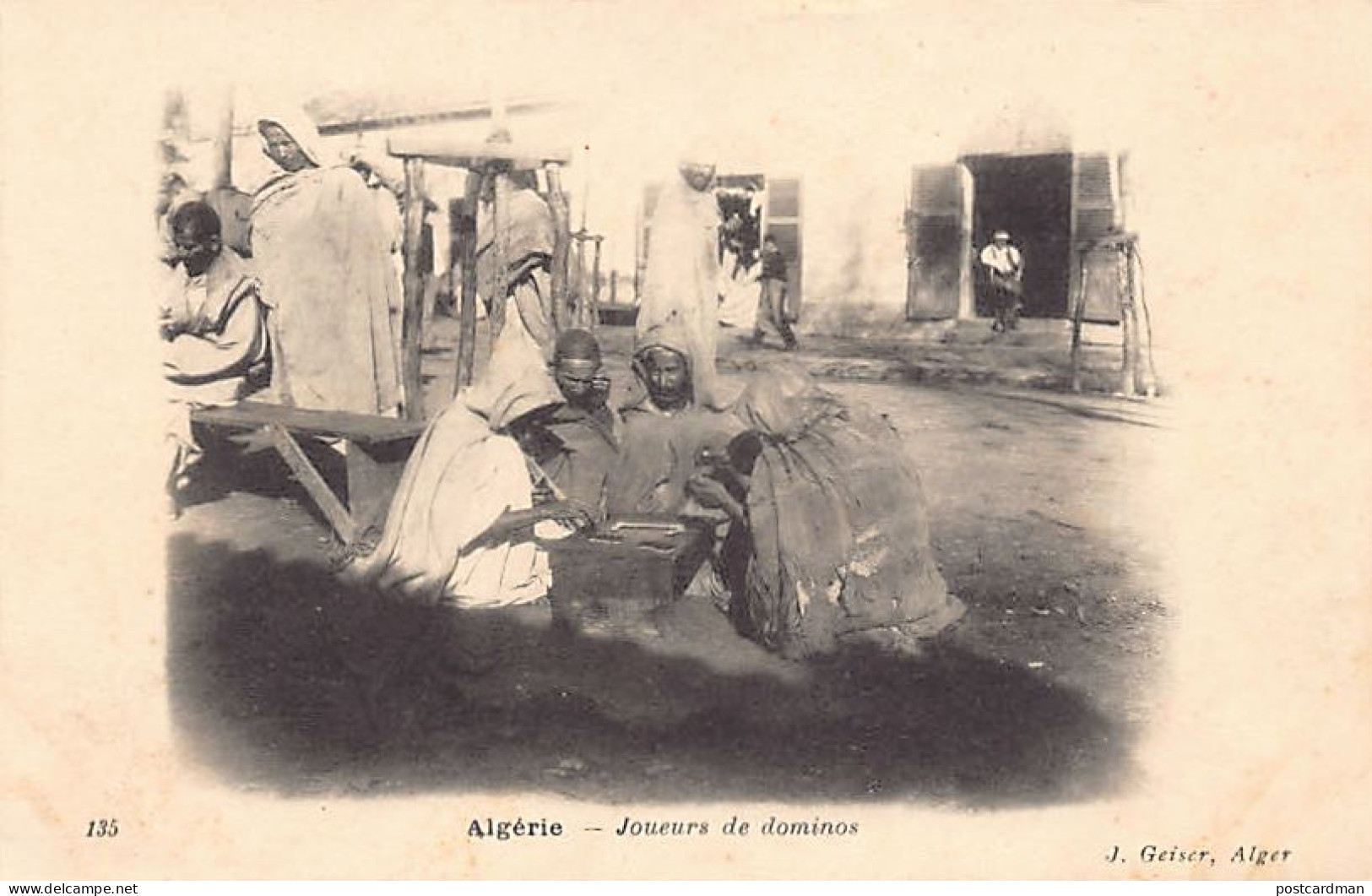 Algérie - Joueurs De Dominos - Ed. J. Geiser 135 - Männer