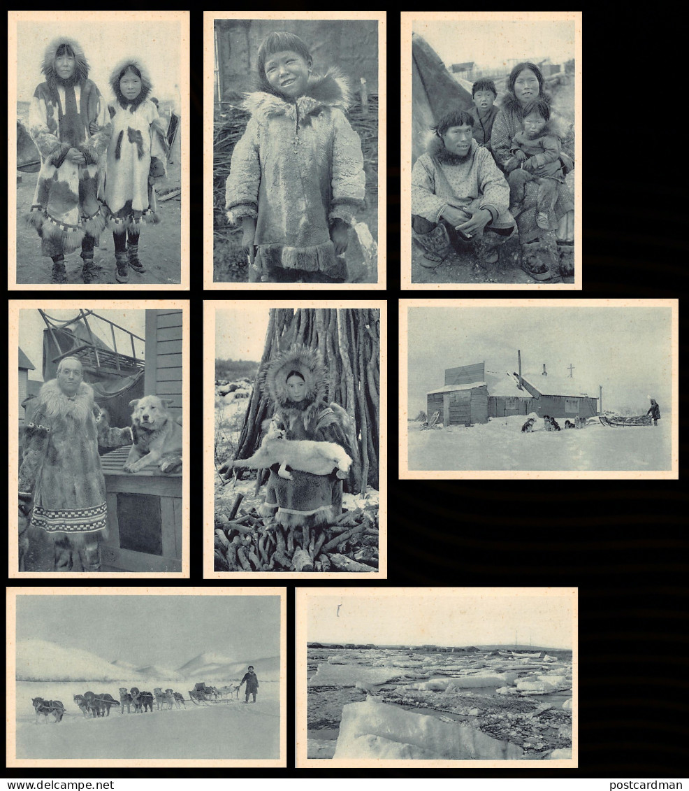 Usa - MARY'S IGLOO Alaska - The Life Of The Catholic Mission - Set Of 8 Postcards - Autres & Non Classés