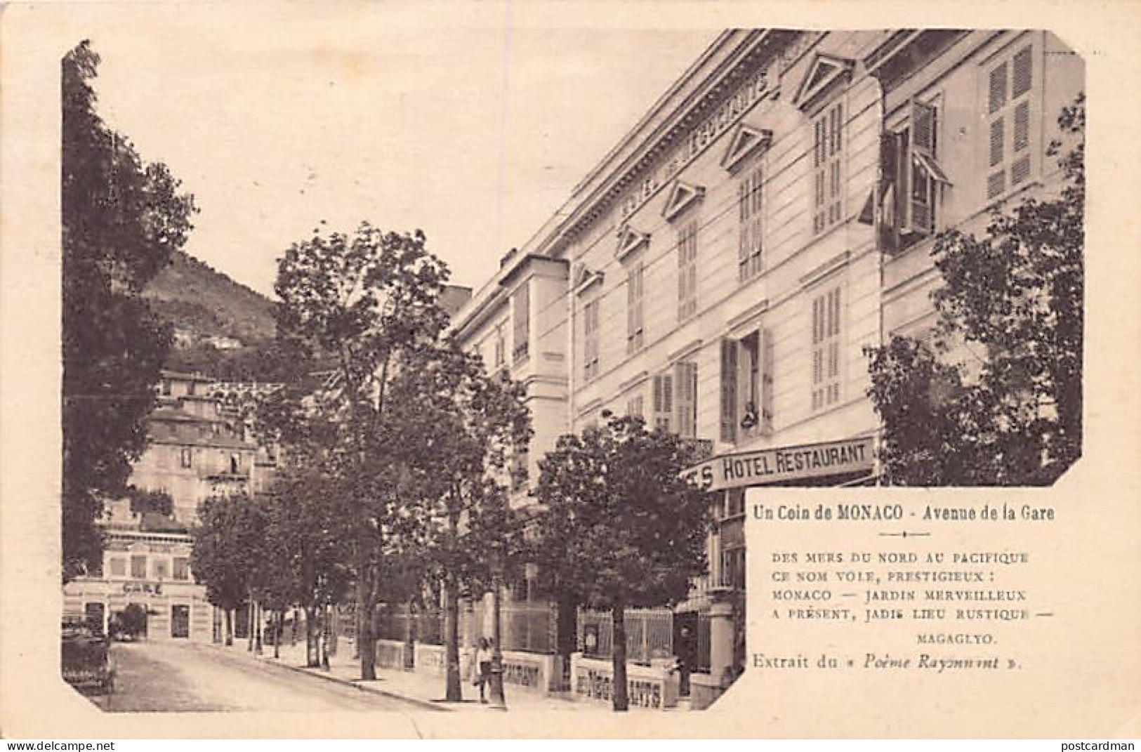 MONACO - Hôtel Des Négociants, 4 Avenue De La Gare - Ed. Cl. Satégna Collection Poétic - Hôtels