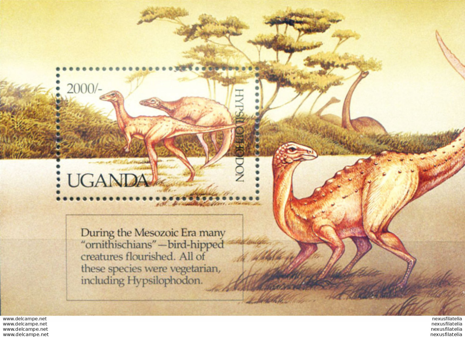 Fauna. Dinosauri 1992. - Uganda (1962-...)