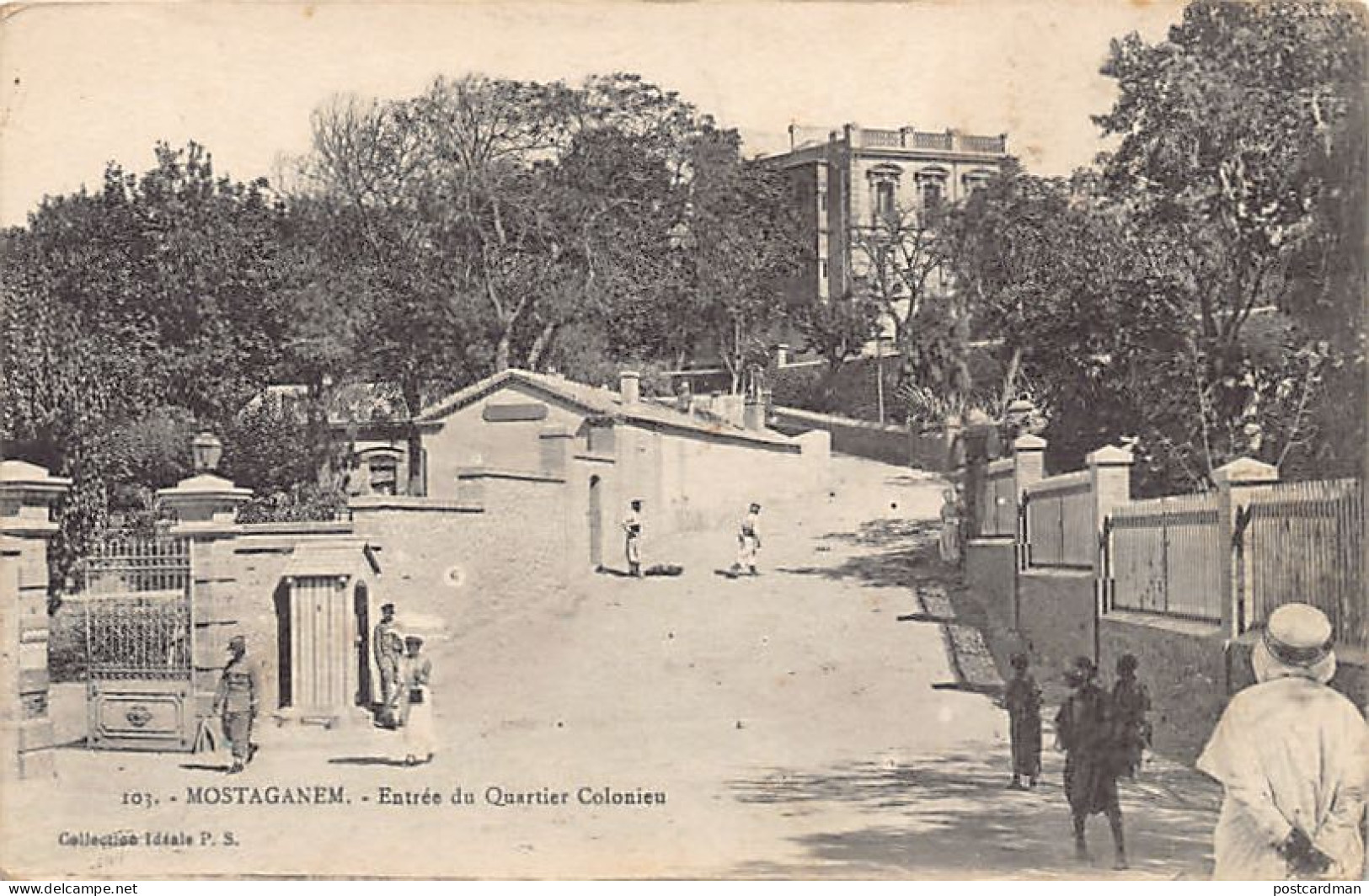 Algérie - MOSTAGADEM - Entrée Du Quartier Colonieu - Ed. Collection Idéale P.S. 103 - Mostaganem