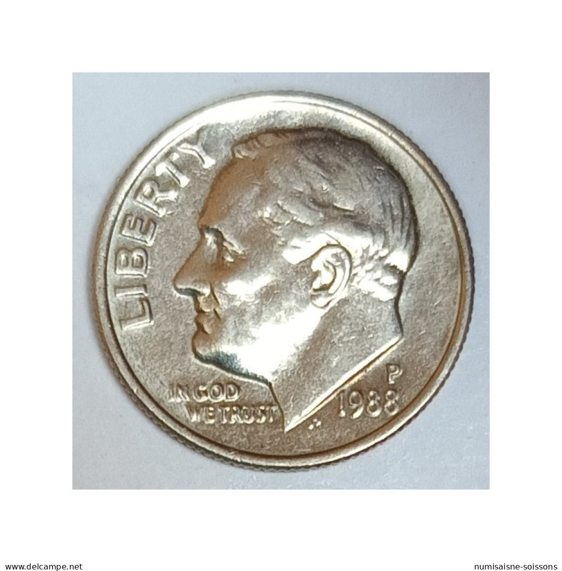 ETATS UNIS - KM 195a - 1 DIME 1988 P - Philadelphie - FRANKLIN ROOSEVELT - TTB/SUP - 1946-...: Roosevelt