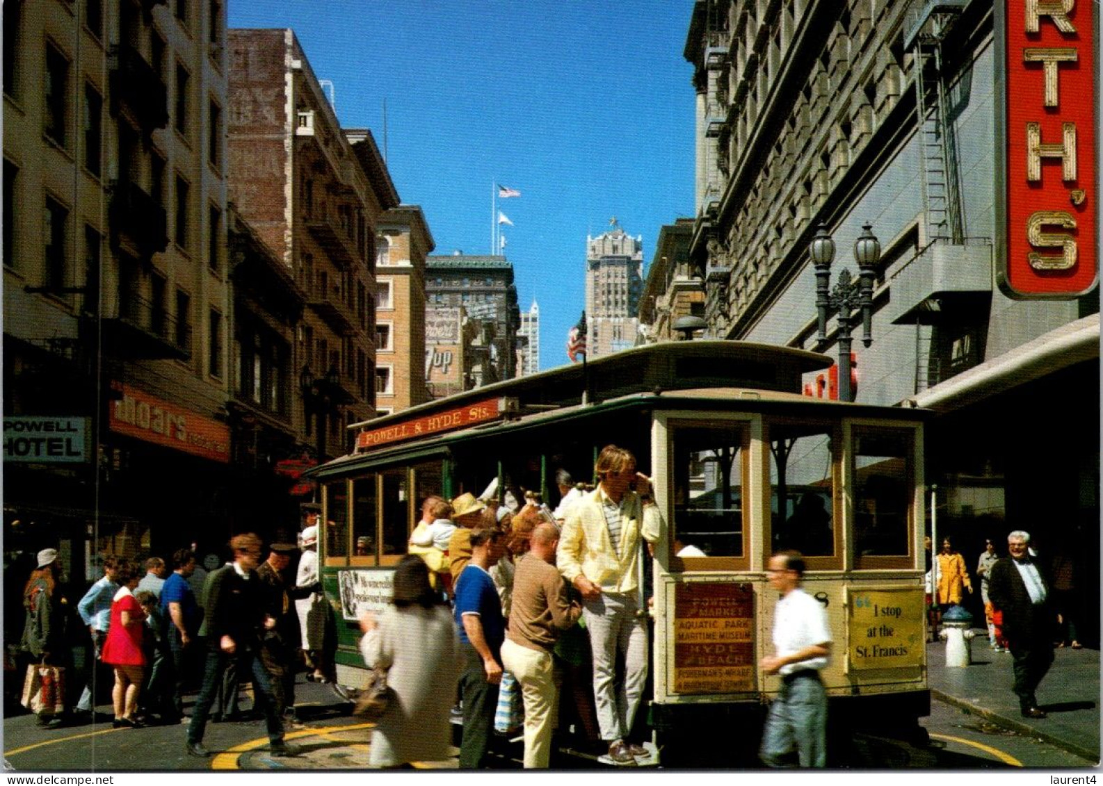 6-4-2024 (1 Z 12) USA - San Francosco Cable Car (Tramway) - San Francisco