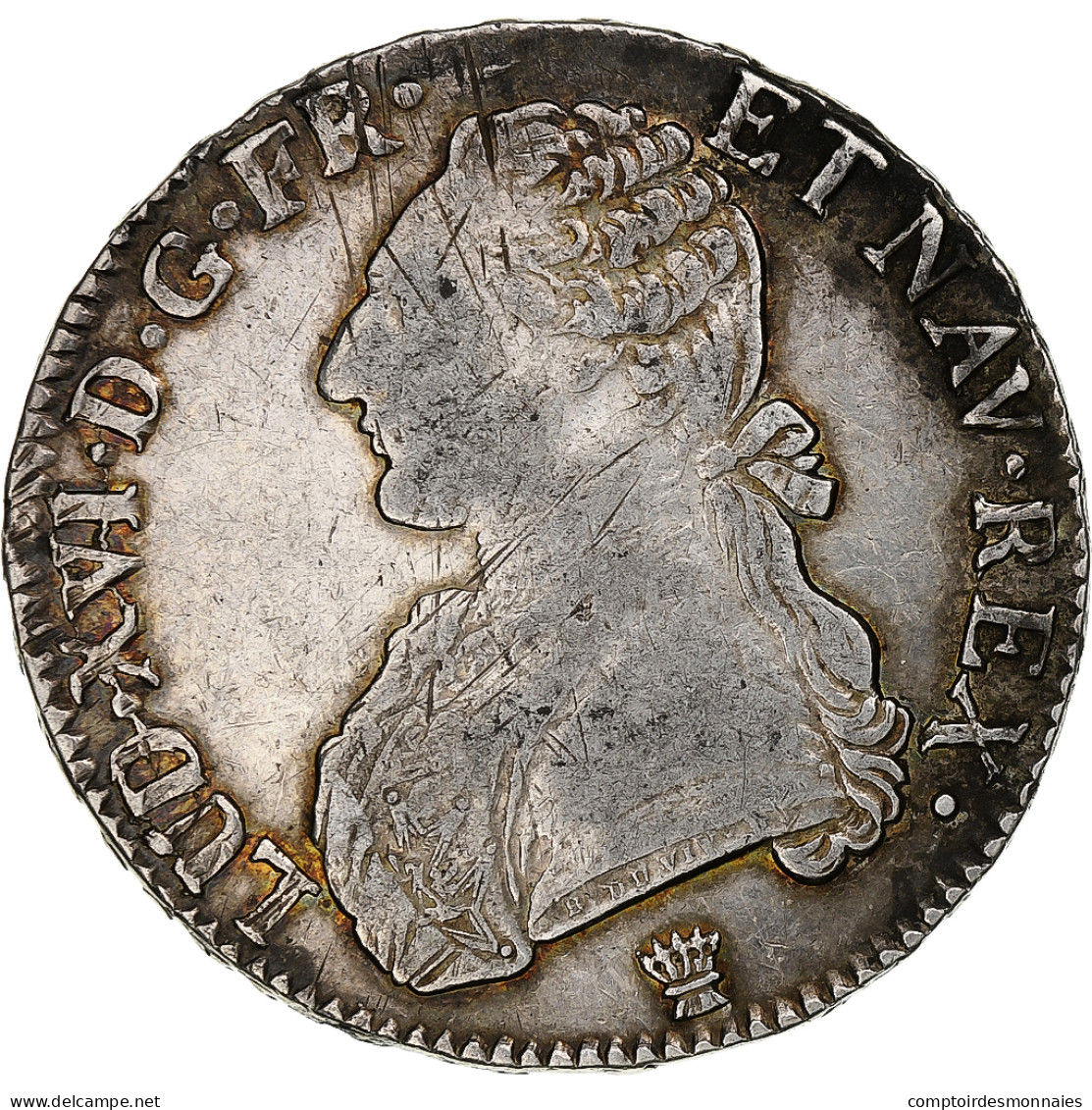 France, Louis XVI, Ecu Aux Branches D'olivier, 1791, Limoges, Argent, TB+ - 1774-1791 Louis XVI