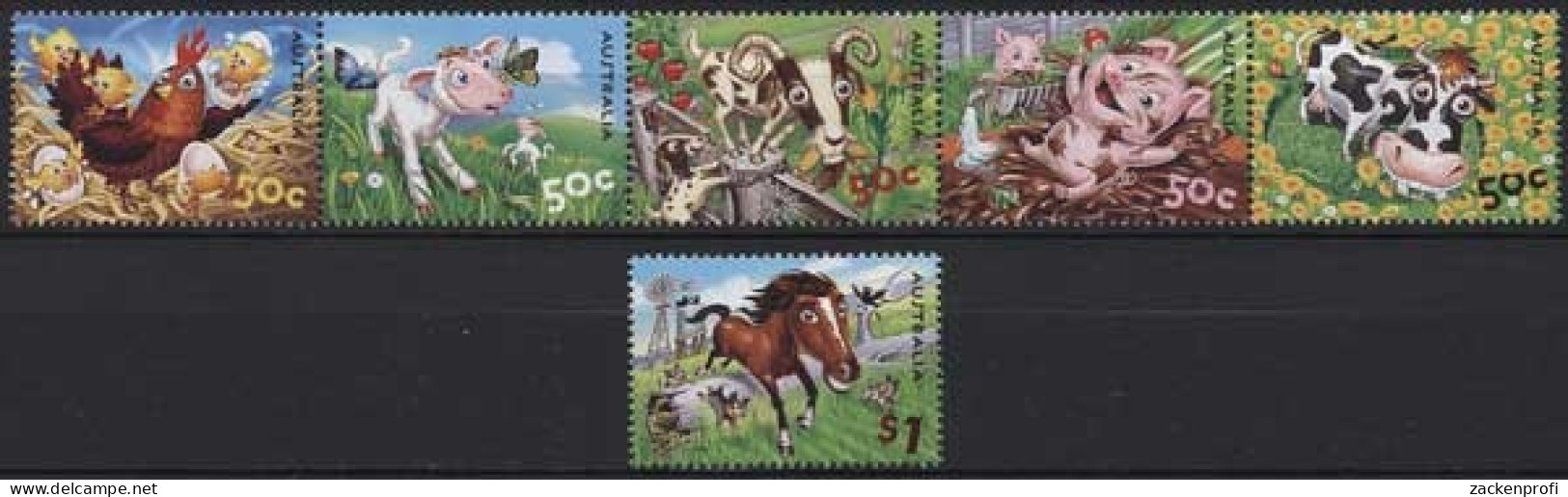 Australien 2005 Farmtiere 2492/97 ZD Postfrisch - Mint Stamps