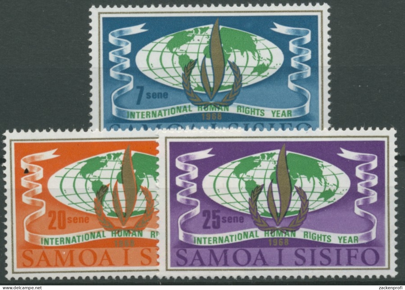 Samoa 1968 Internationales Jahr Der Menschenrechte 182/84 Postfrisch - Samoa