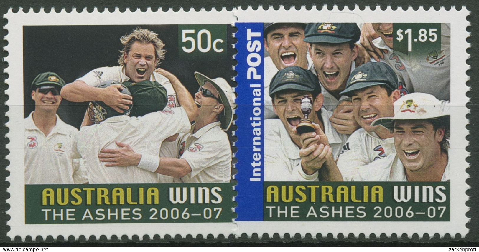 Australien 2007 Sieg Im Kricket-Test-Match Gegen England 2751/52 I Postfrisch - Ungebraucht