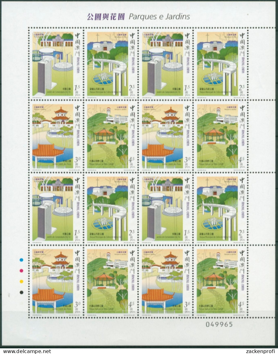 Macau 2000 Parks Und Gärten 1171/76 K Postfrisch (C6928) - Blocks & Sheetlets