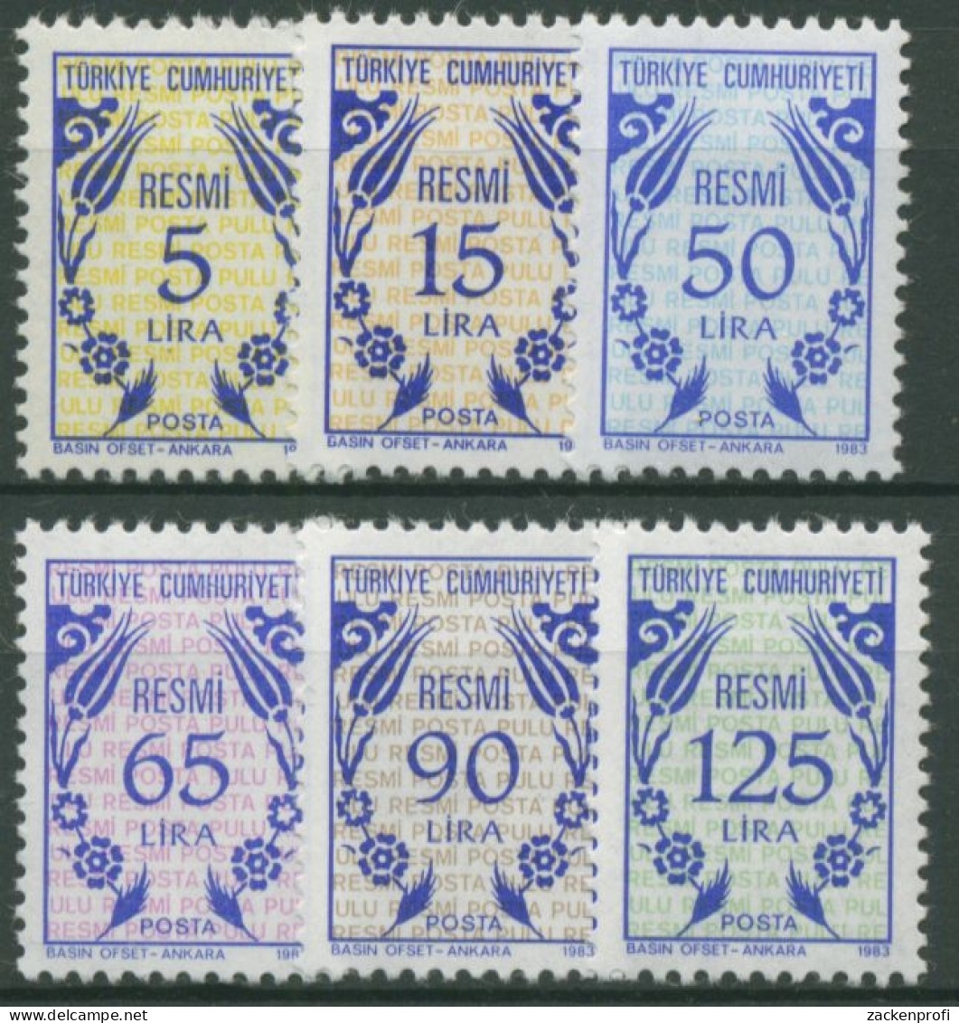 Türkei Dienstmarken 1983 Ornamente D 169/74 Postfrisch - Sellos De Servicio