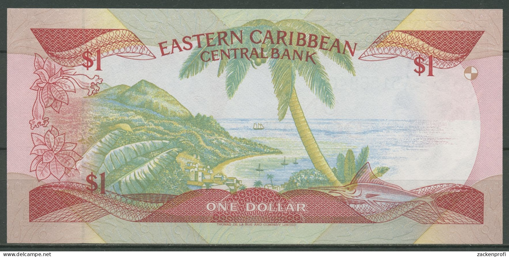 Ostkaribische Staaten 1 Dollar (1985-87) Suffix G, KM 17 G Kassenfrisch (K431) - Oostelijke Caraïben