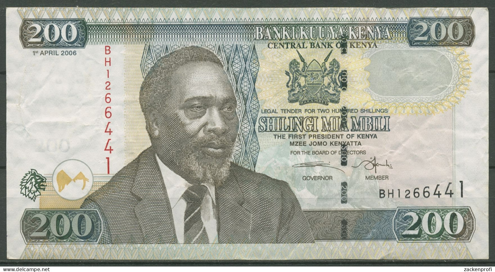 Kenia 200 Shillings 2006, Baumwollernte, KM 49 B Gebraucht (K399) - Kenia