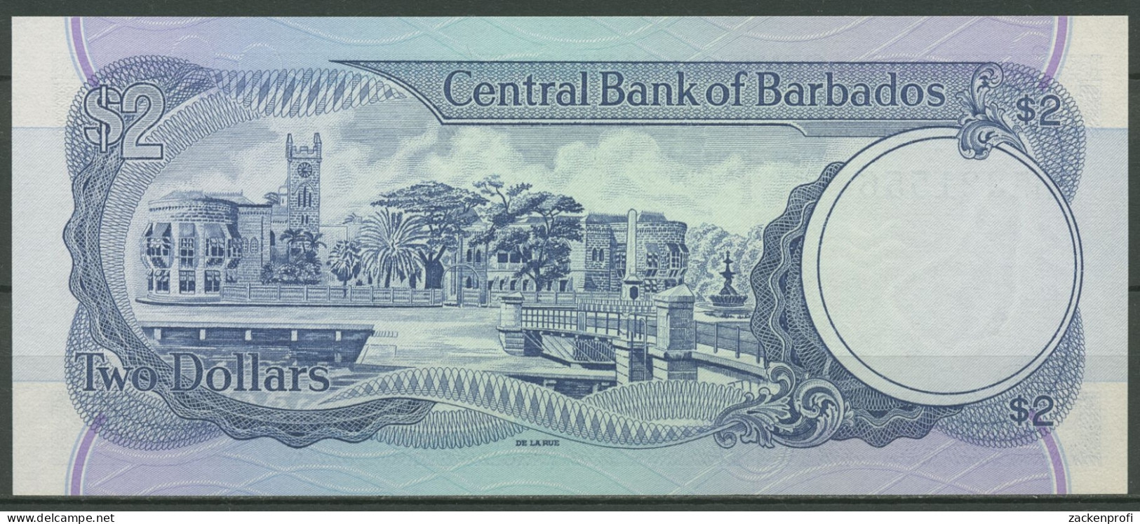 Barbados 2 Dollars 1980, KM 30 A Kassenfrisch (K419) - Barbados (Barbuda)