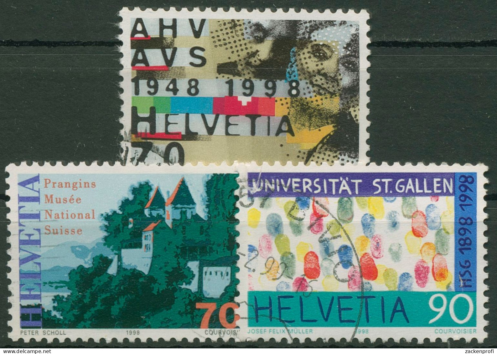 Schweiz 1998 Ereignisse Schloss Prangins Universität 1640/42 Gestempelt - Usados