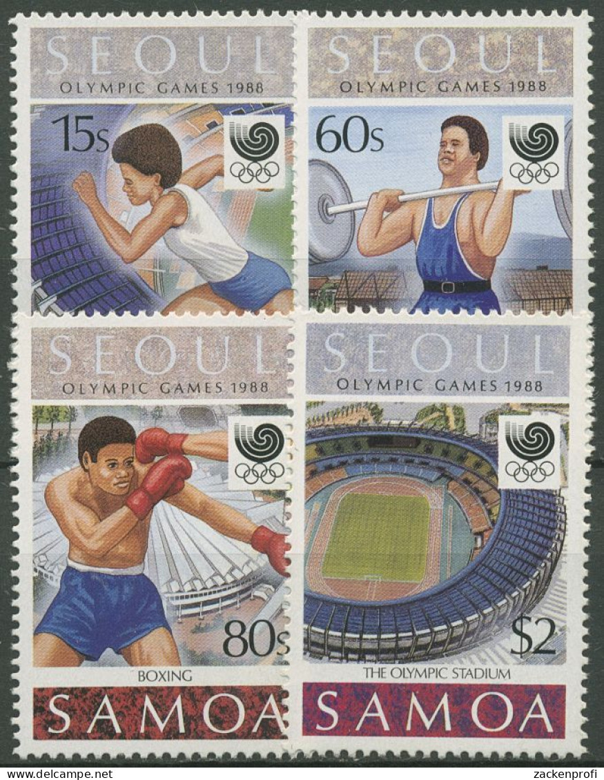 Samoa 1988 Olympische Sommerspiele Seoul 645/48 Postfrisch - Samoa