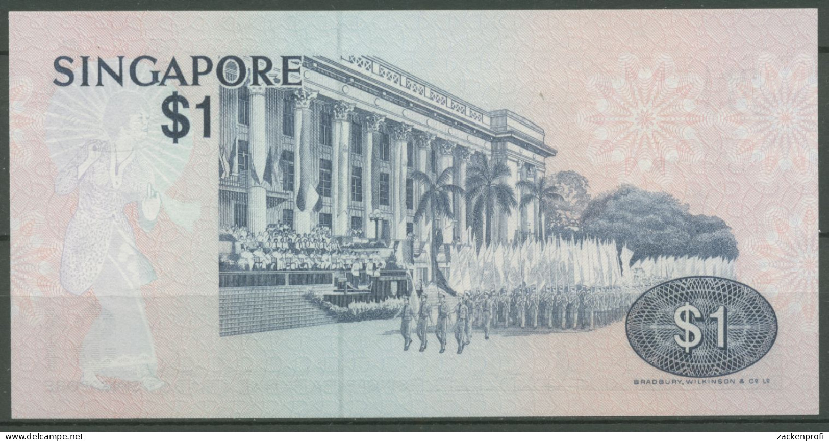 Singapur 1 Dollar 1976, Seeschwalbe, KM 9 Kassenfrisch (K627) - Singapour