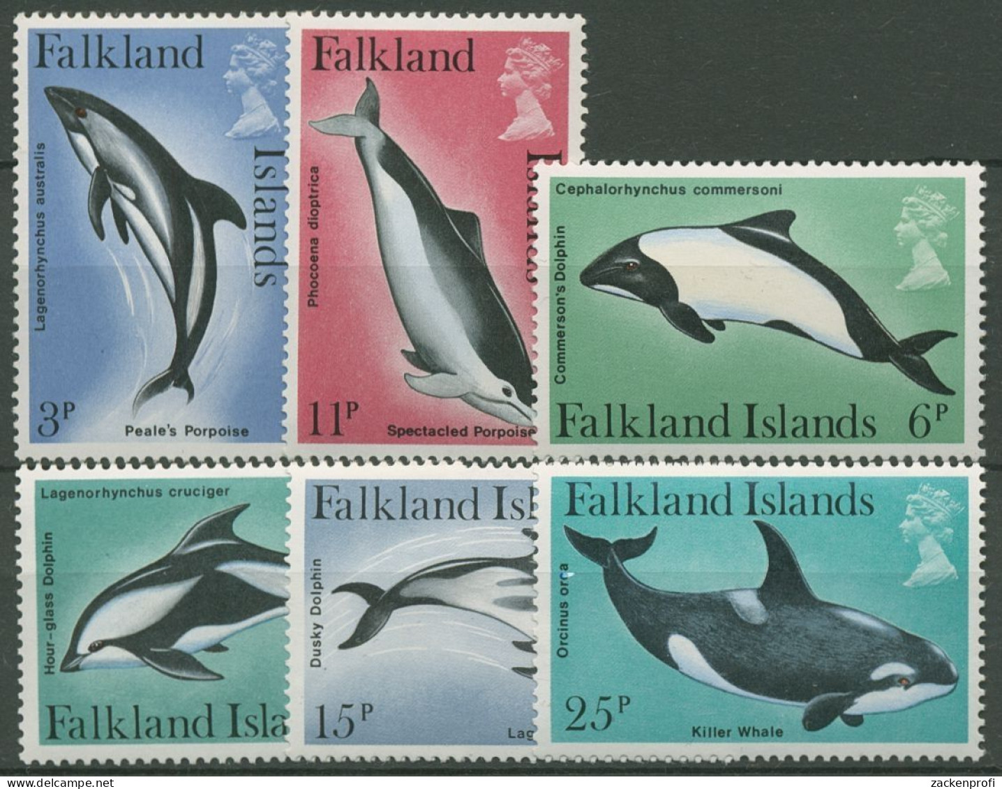 Falkland-Inseln 1980 Delphine Schwertwal 295/00 Postfrisch - Falkland Islands