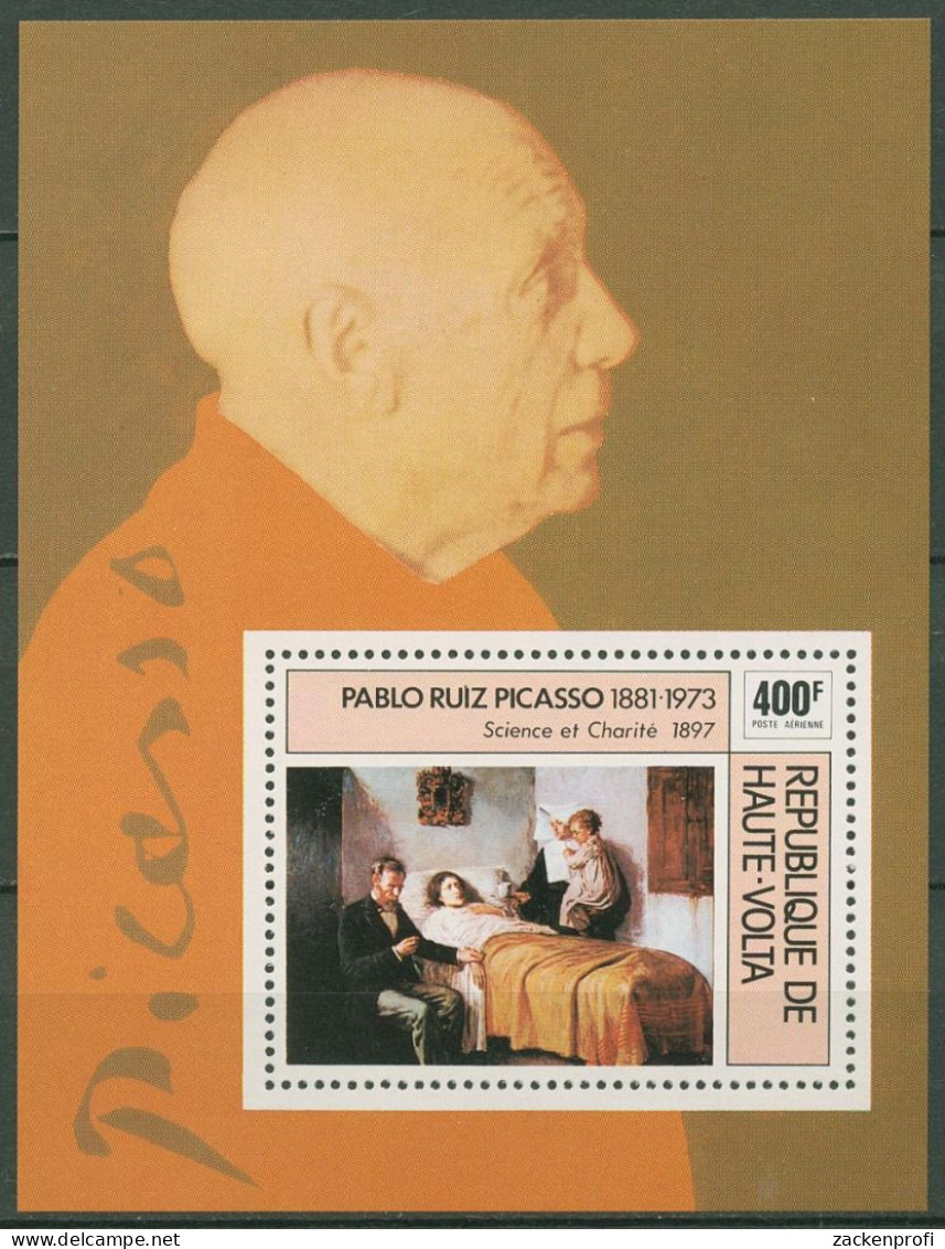 Obervolta 1975 2. Todestag Des Malers Pablo Picasso Block 37 Postfrisch (C40156) - Upper Volta (1958-1984)