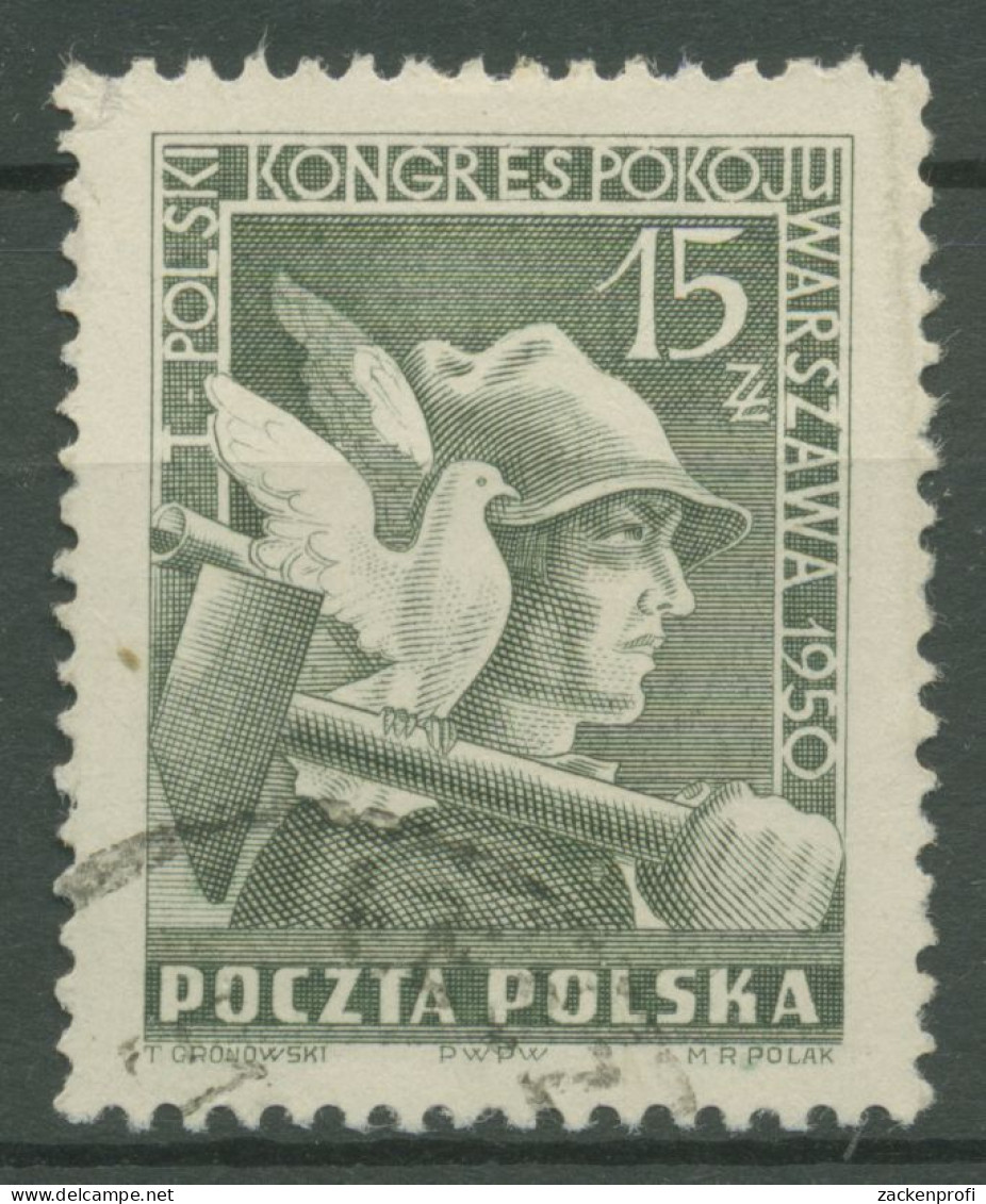 Polen 1950 Friedenskongress Friedenstaube 564 Gestempelt - Used Stamps