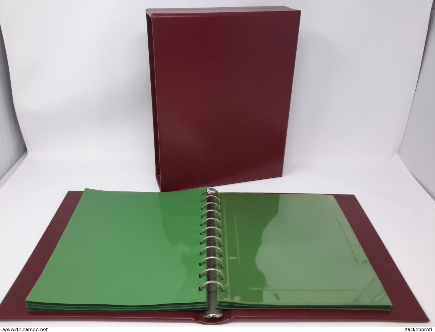 SAFE ETB ALBUM Ringbinder/KA 708 + 831 Rot Mit 30 Blatt 863 Gebraucht (Z2950) - Binders Only