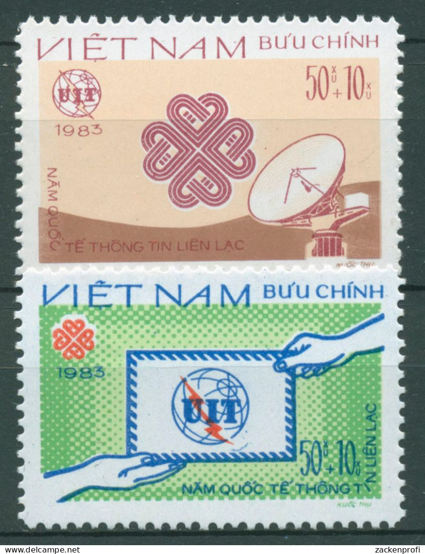 Vietnam 1983 Weltkommunikationsjahr 1381/82 Ungebraucht O.G. - Vietnam