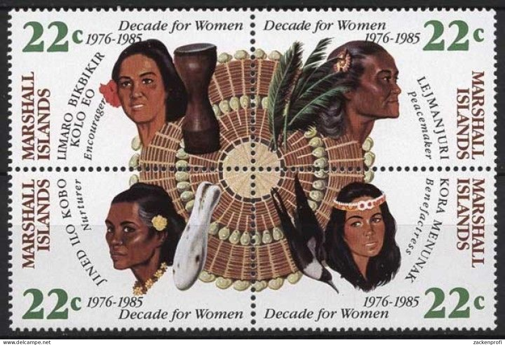 Marshall-Inseln 1985 Frauendekade Der Vereinten Nationen 46/49 ZD Postfrisch - Marshalleilanden