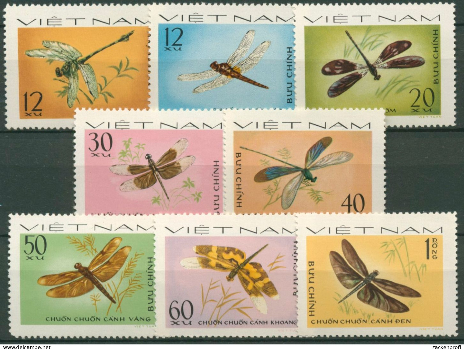 Vietnam 1977 Tiere Insekten Libellen 890/97 A Ungebraucht O.G. - Vietnam