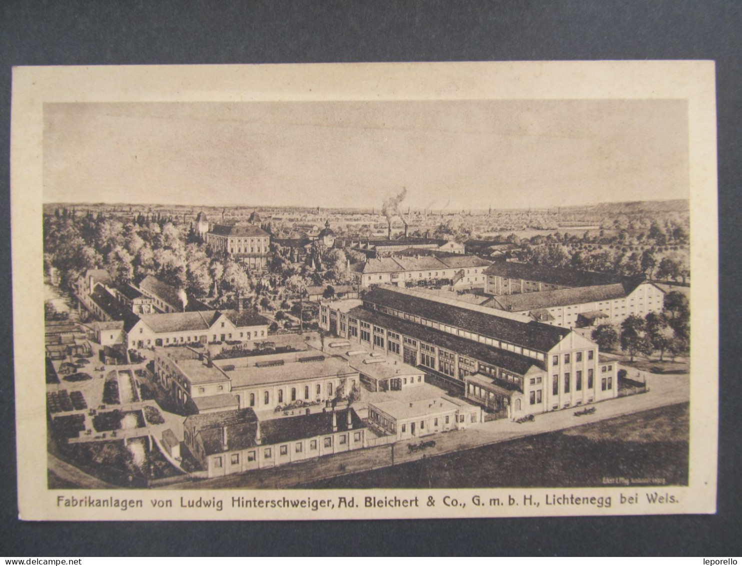 AK Lichtenegg Wels Ca. 1910 Fabrik Bleichtert   /// D*59416 - Wels