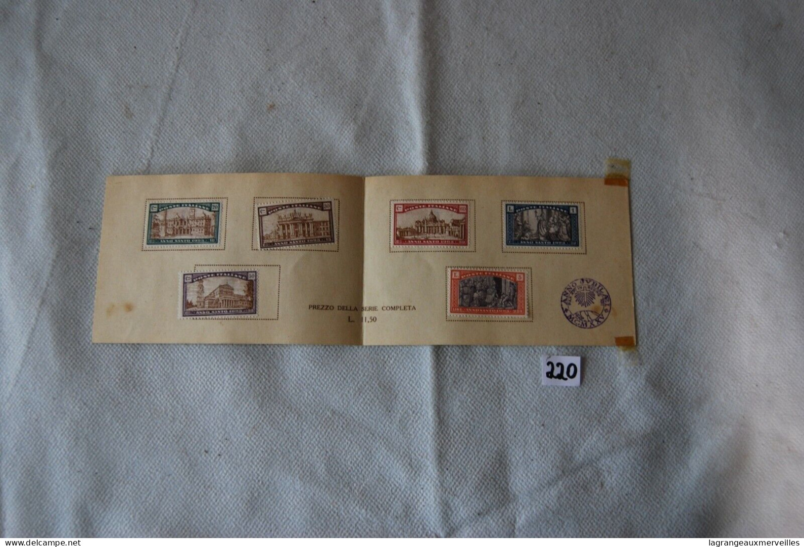 C220 Ancien Livret De Collection - Timbres Francobolli Dell Anno Santo 1925 - Sammlungen (im Alben)