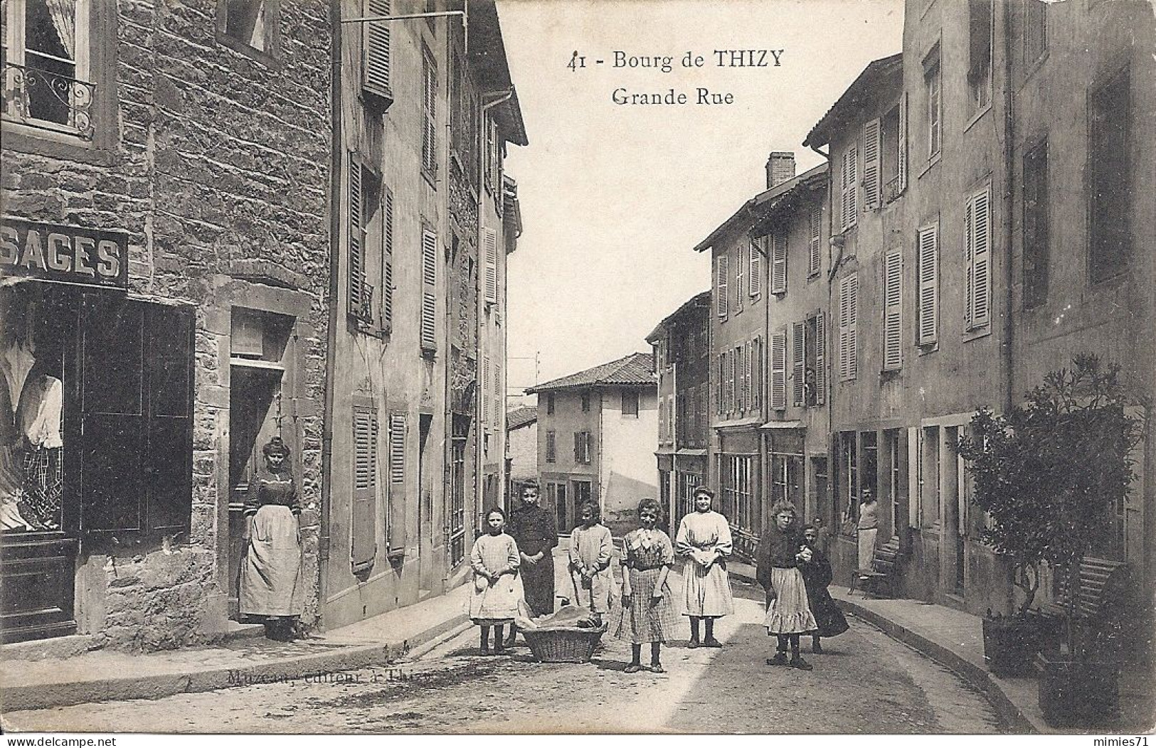 CPA 69 THIZY Grande Rue - Thizy