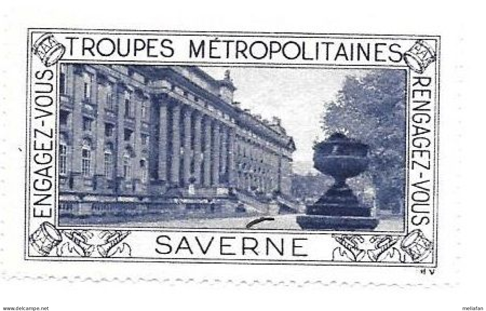 BS89 - VIGNETTE VAUGIRARD - TROUPES METROPOLITAINES - SAVERNE - Militario