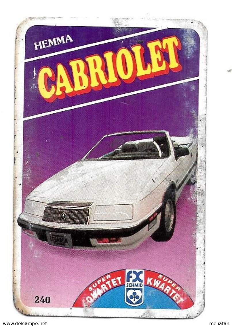 BT32 - JEU D'ATOUT HEMMA - CABRIOLET - COMPLET - Cars