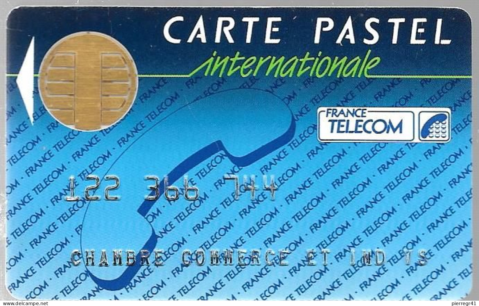 1-CARTE²° PUCE-BULL B-FRANCE TELECOM-PASTEL-INTERNATIONALE- V° / En Bas France Telecom-Av Segur-75700-PARIS--TBE - Pastel Cards