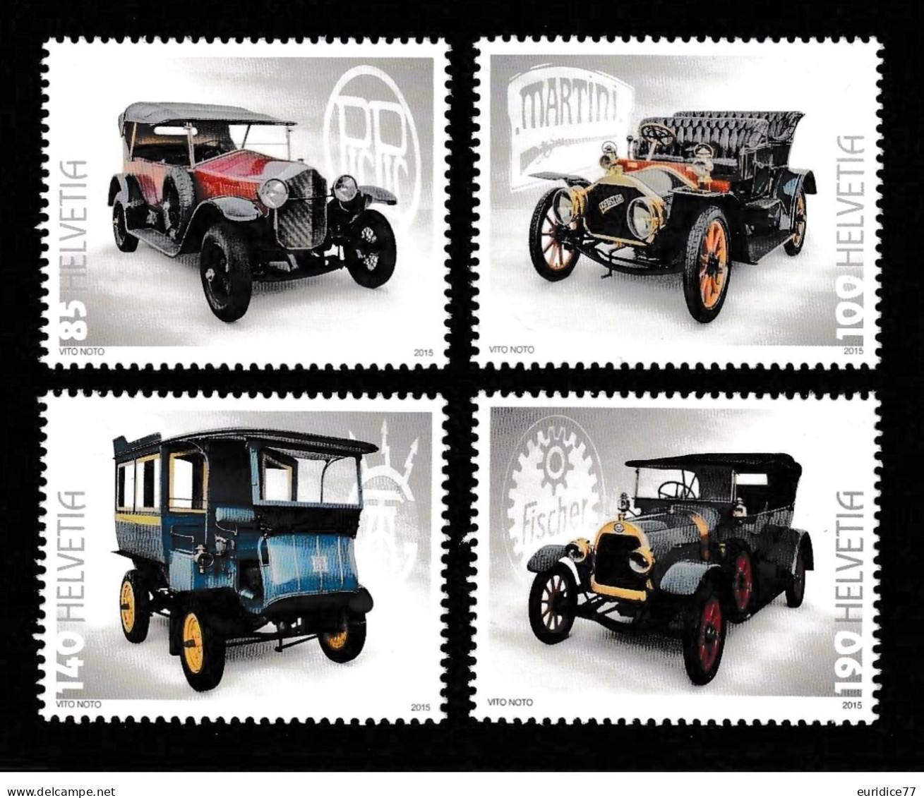 Switzerland 2015 - Swiss Automobiles Stamp Set Mnh** - Unused Stamps