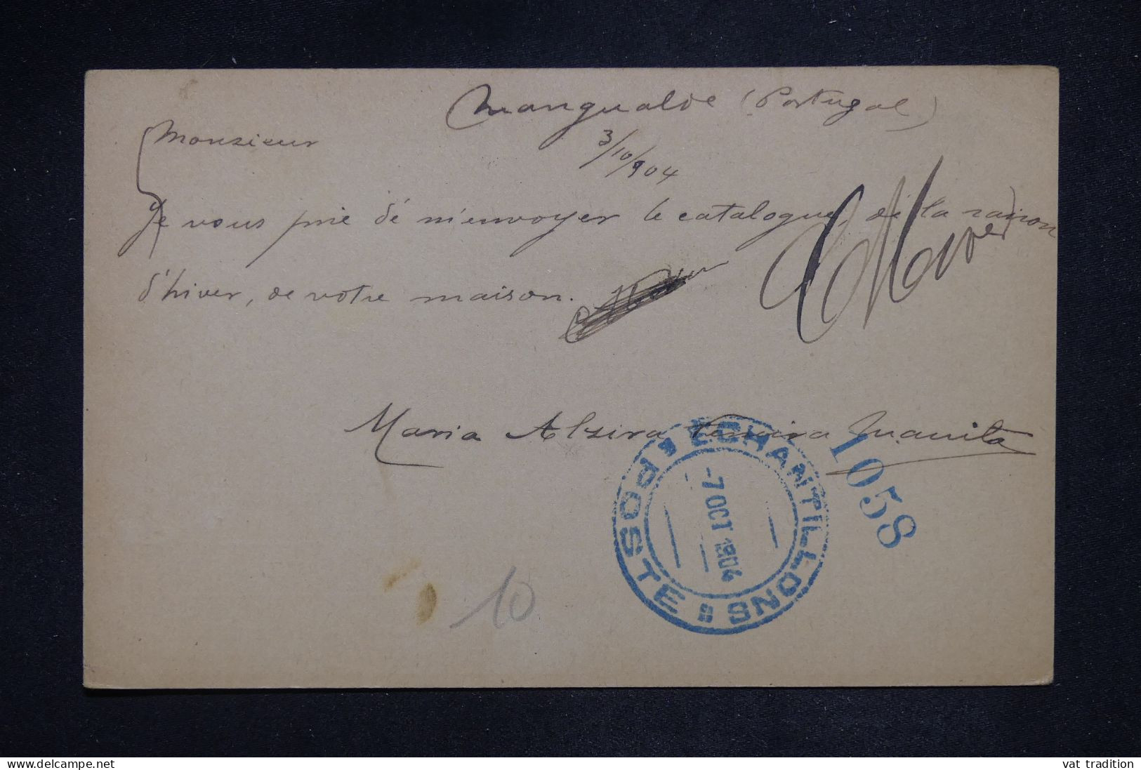 PORTUGAL - Entier Pour Paris - A 2733 - Enteros Postales