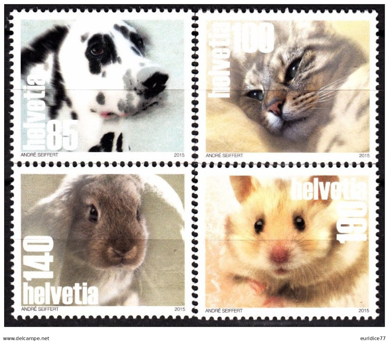 Switzerland 2015 - Fauna Stamp Set Mnh** - Unused Stamps