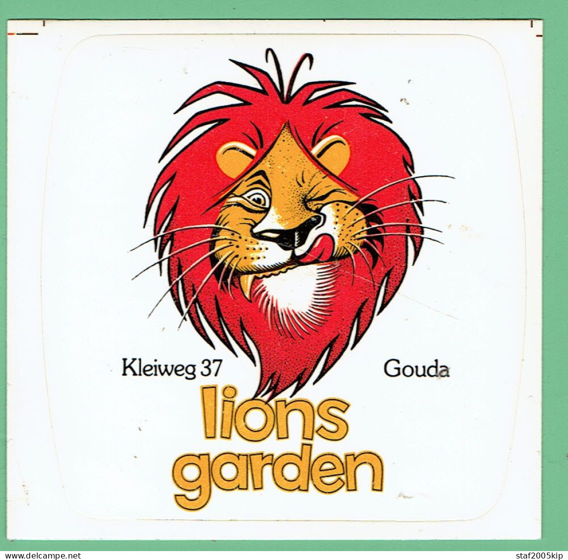 Sticker - Lions Garden - Kleiweg 37 GOUDA - Pegatinas