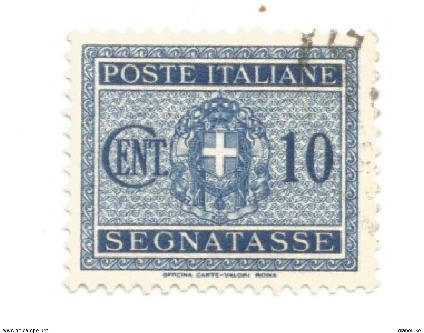 (REGNO D'ITALIA) 1934, SEGNATASSE, STEMMA CON FASCI - 6 Francobolli Usati - Segnatasse