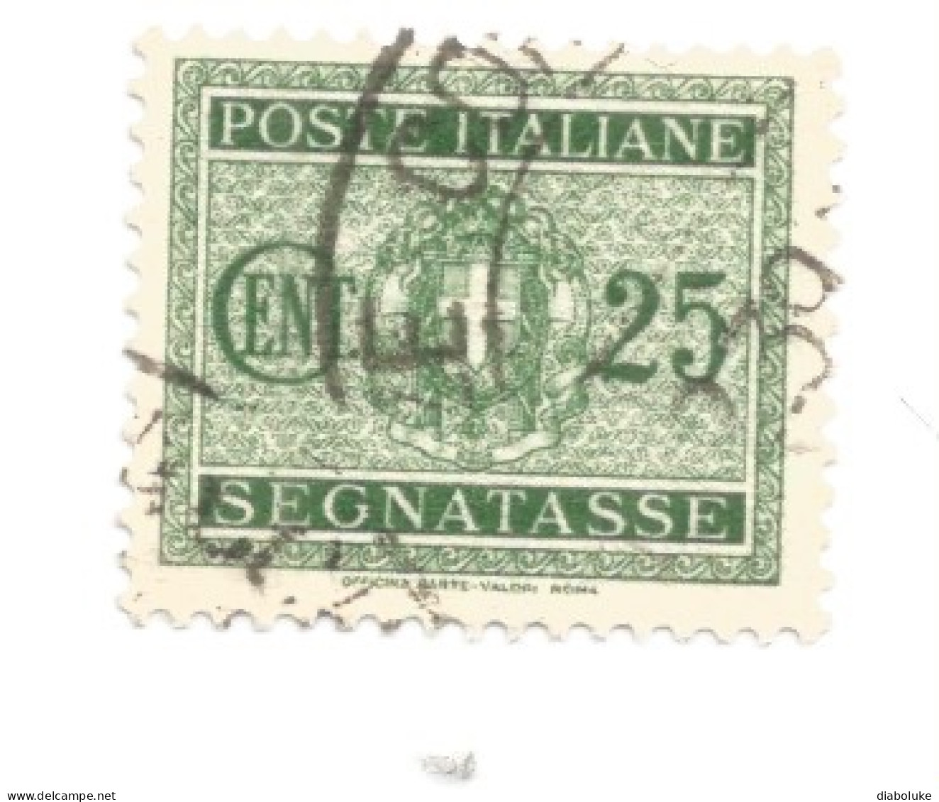 (REGNO D'ITALIA) 1934, SEGNATASSE, STEMMA CON FASCI - 6 Francobolli Usati - Portomarken