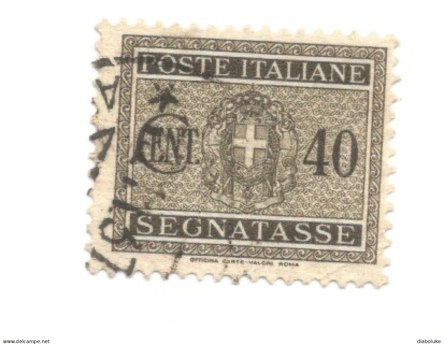 (REGNO D'ITALIA) 1934, SEGNATASSE, STEMMA CON FASCI - 6 Francobolli Usati - Segnatasse