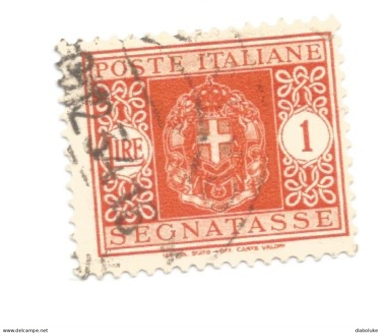 (REGNO D'ITALIA) 1934, SEGNATASSE, STEMMA CON FASCI - 6 Francobolli Usati - Segnatasse