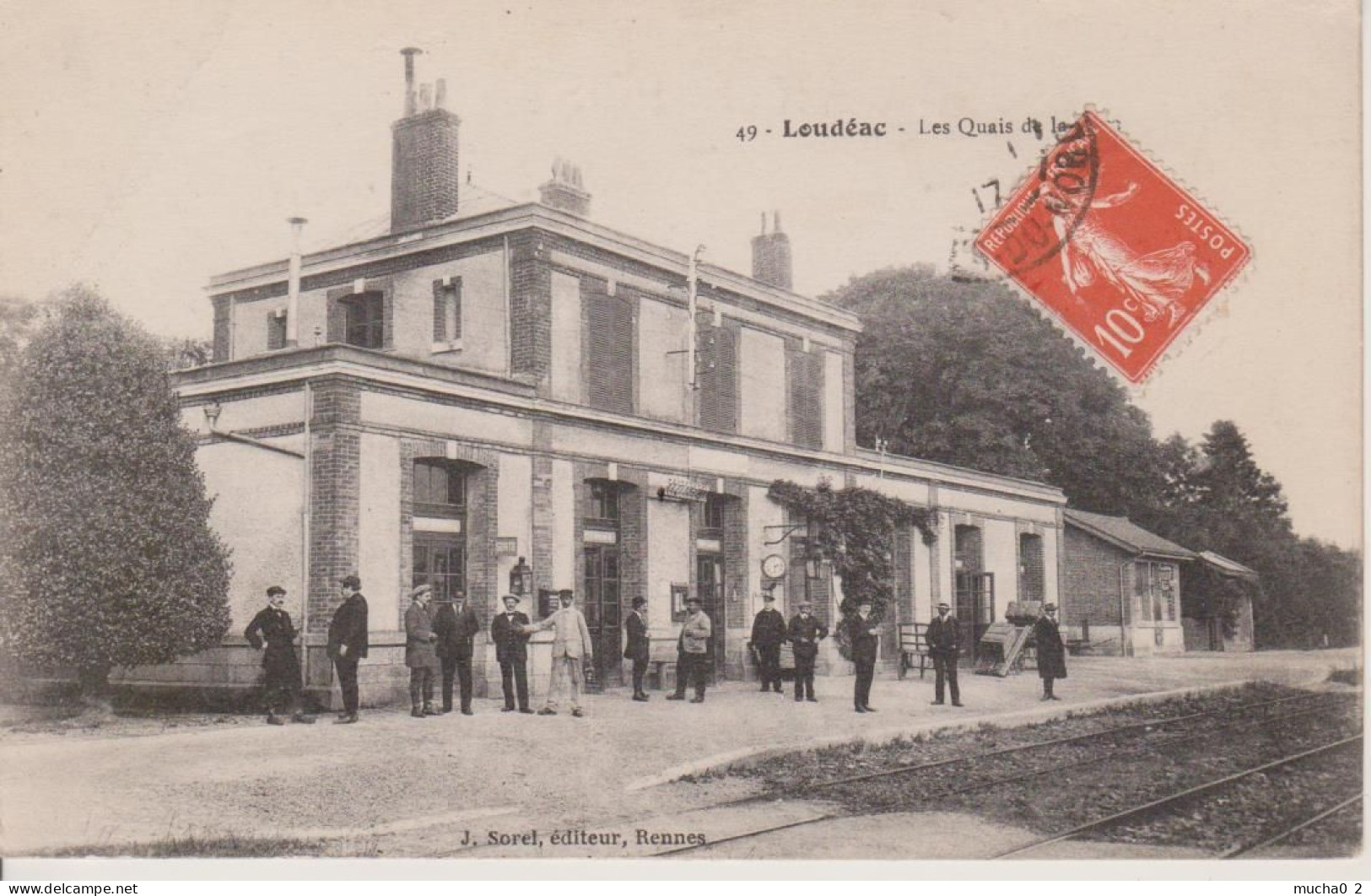 22 - LOUDEAC - LES QUAIS DE LA GARE - Loudéac