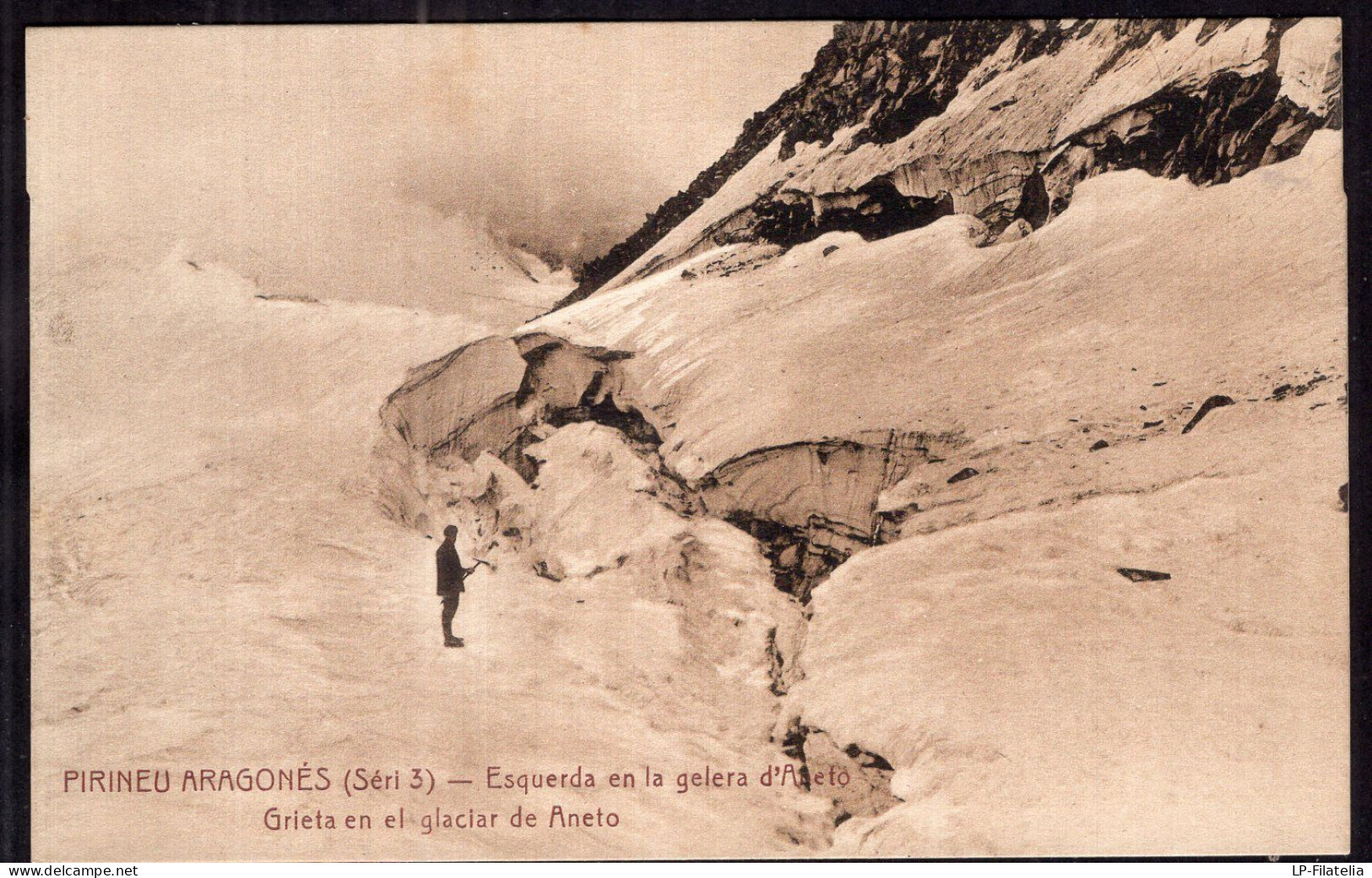 España - Pirineu Aragones - Grieta En El Glaciar De Aneto - Autres & Non Classés