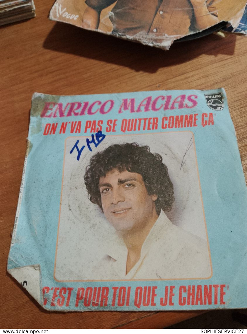 155 // 45 TOURS / ENRICO MACIAS / ON N'VA PAS SE QUITTER COMME CA - Altri - Francese