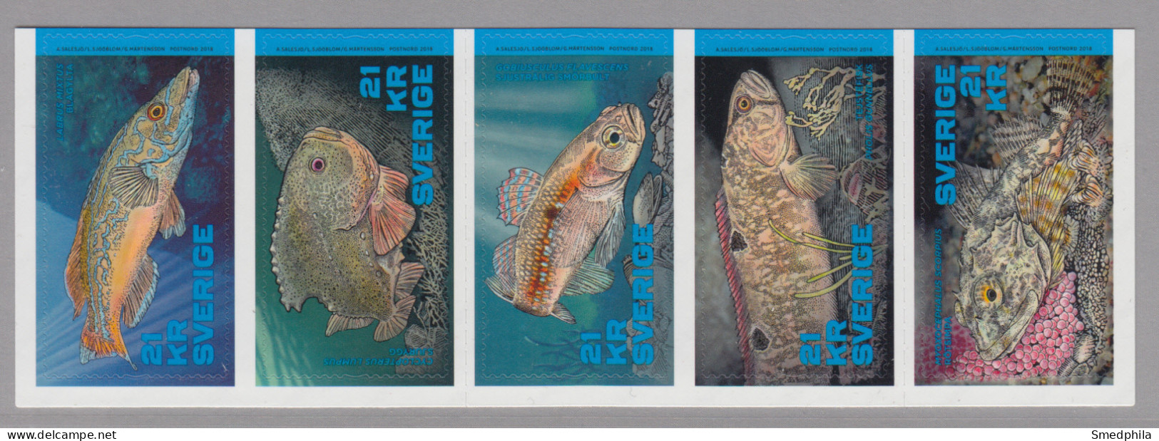 Sweden 2018 - Michel 3224-3229 MNH ** Fishes - Nuevos