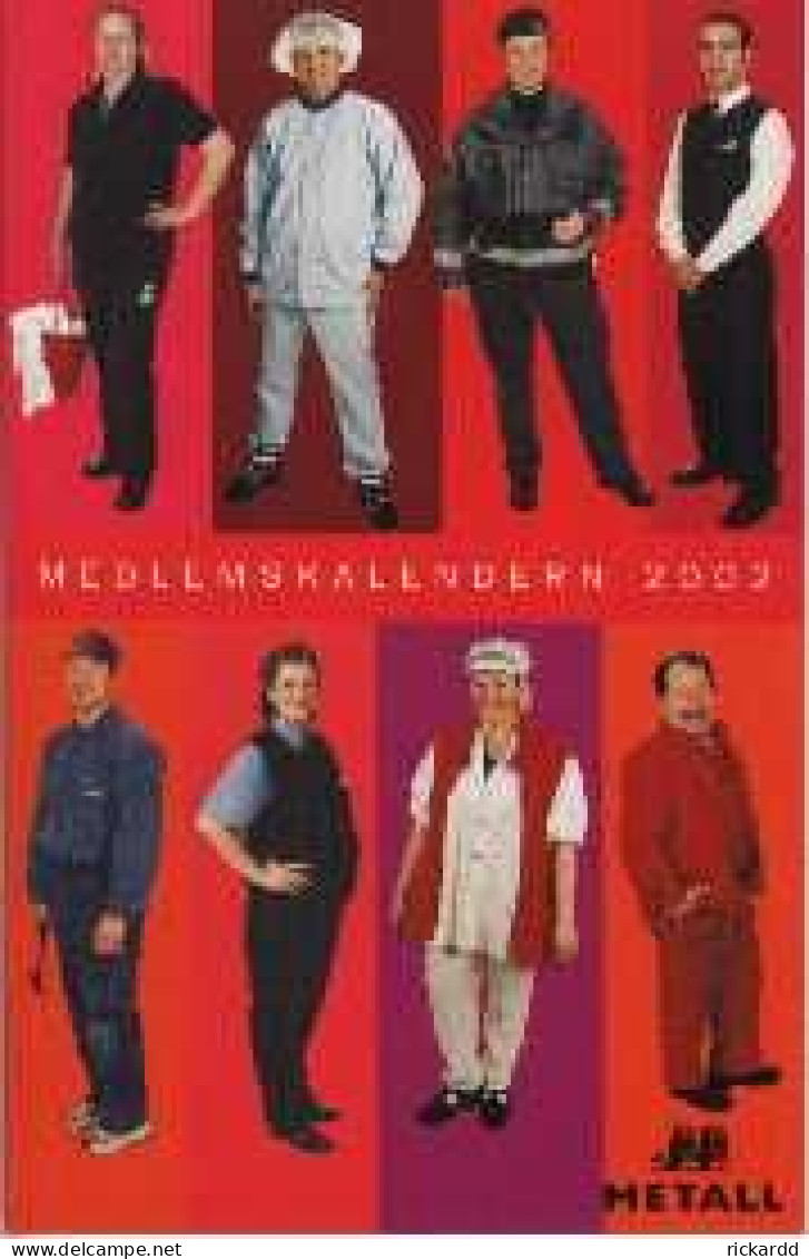 Metall's (trade Union In Sweden) Member Calendar 2002 *unused* - Small : 2001-...