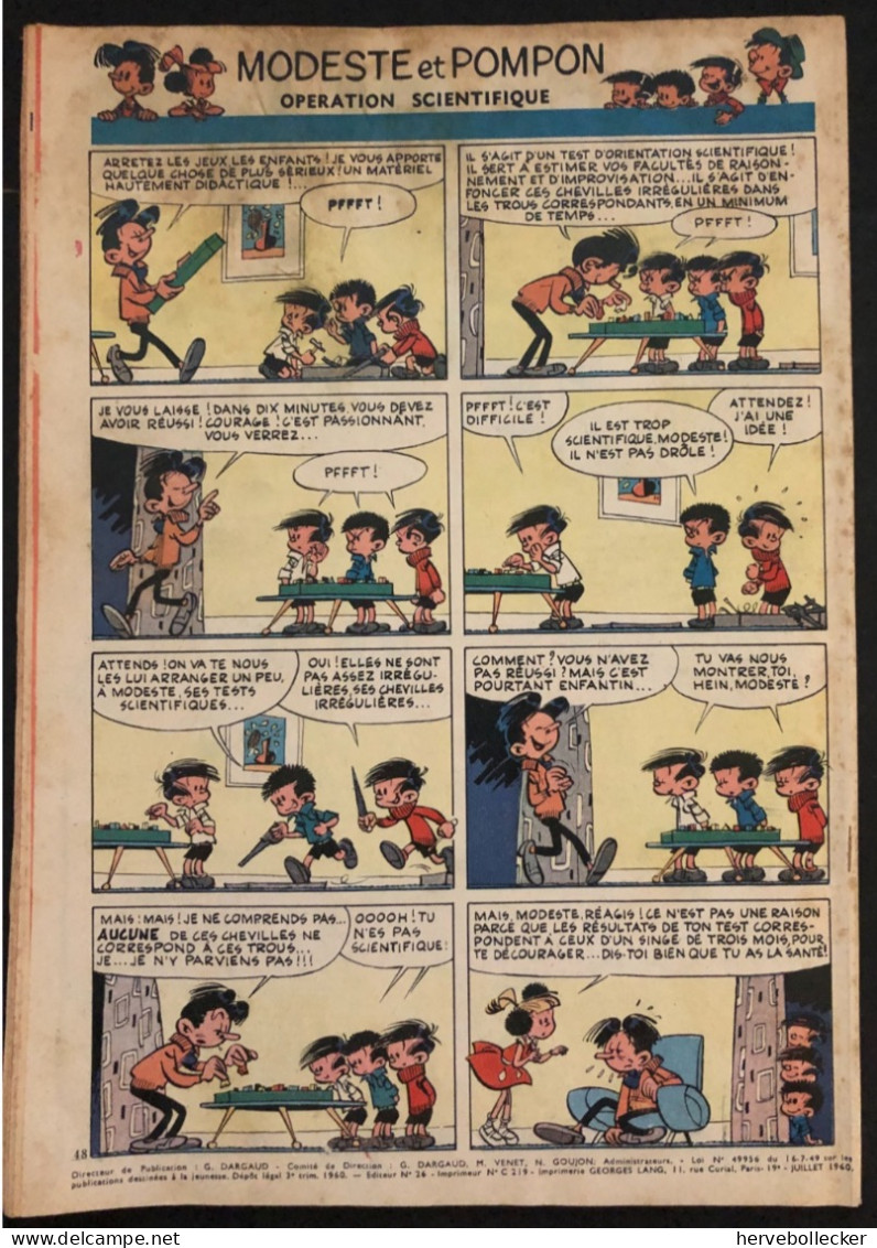 TINTIN Le Journal Des Jeunes N° 614 - 1960 - Tintin